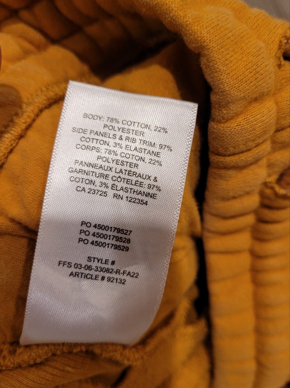 Aritzia Tna Cozy Fleece Boyfriend Sweatpants Yellow M - Picture 5 of 11